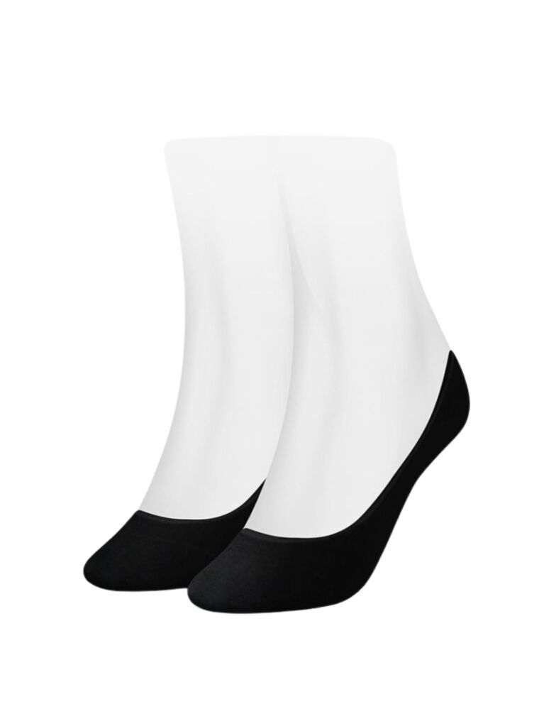 Negru 2 Pack De Sosete Scurte Pentru Femei Tommy Hilfiger Invisible  Femei