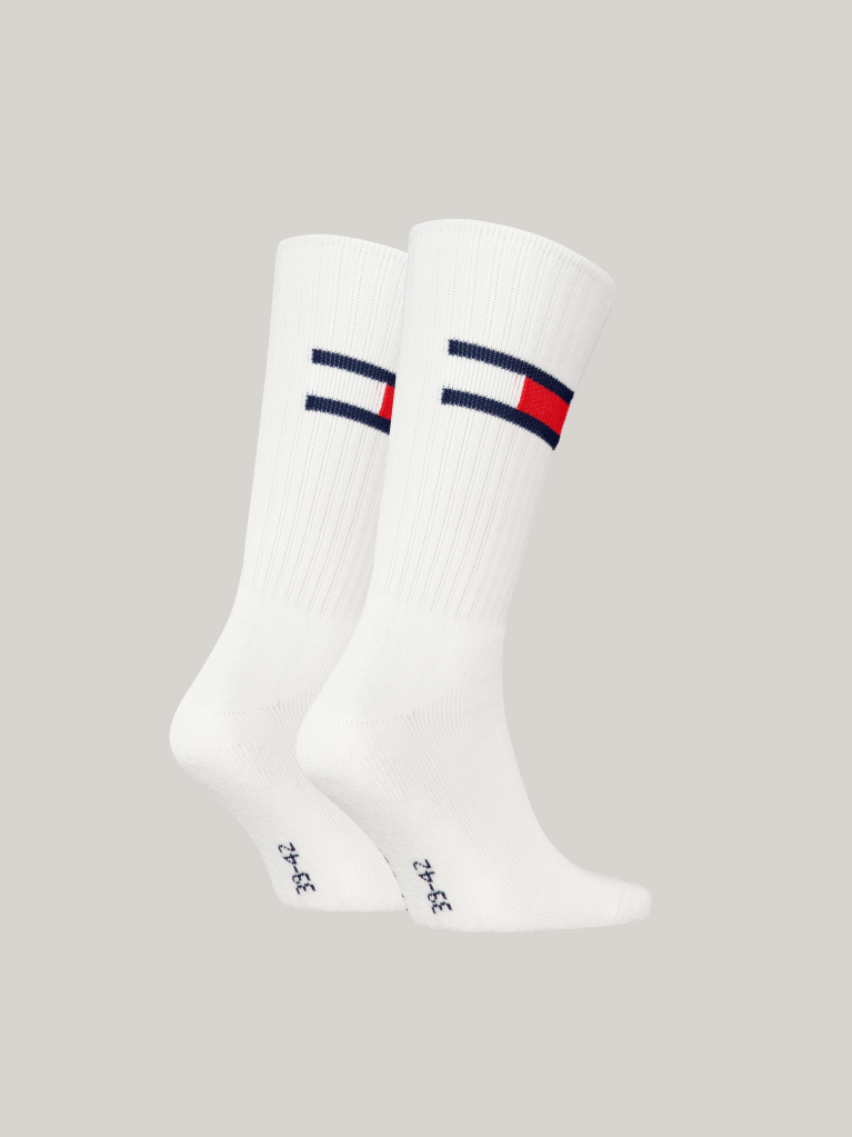 White Unisex Crew socks 2 pack  Unisex