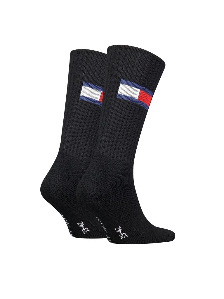 Black Unisex Crew socks 2 pack  Unisex