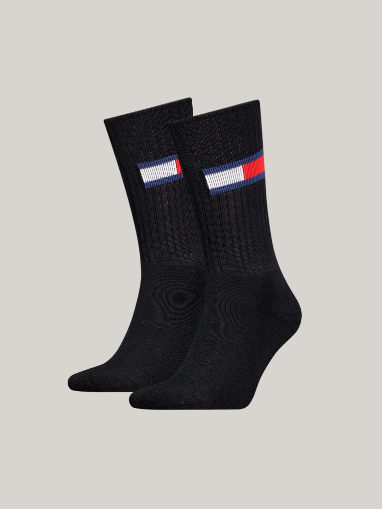 Black Unisex Crew socks 2 pack  Unisex