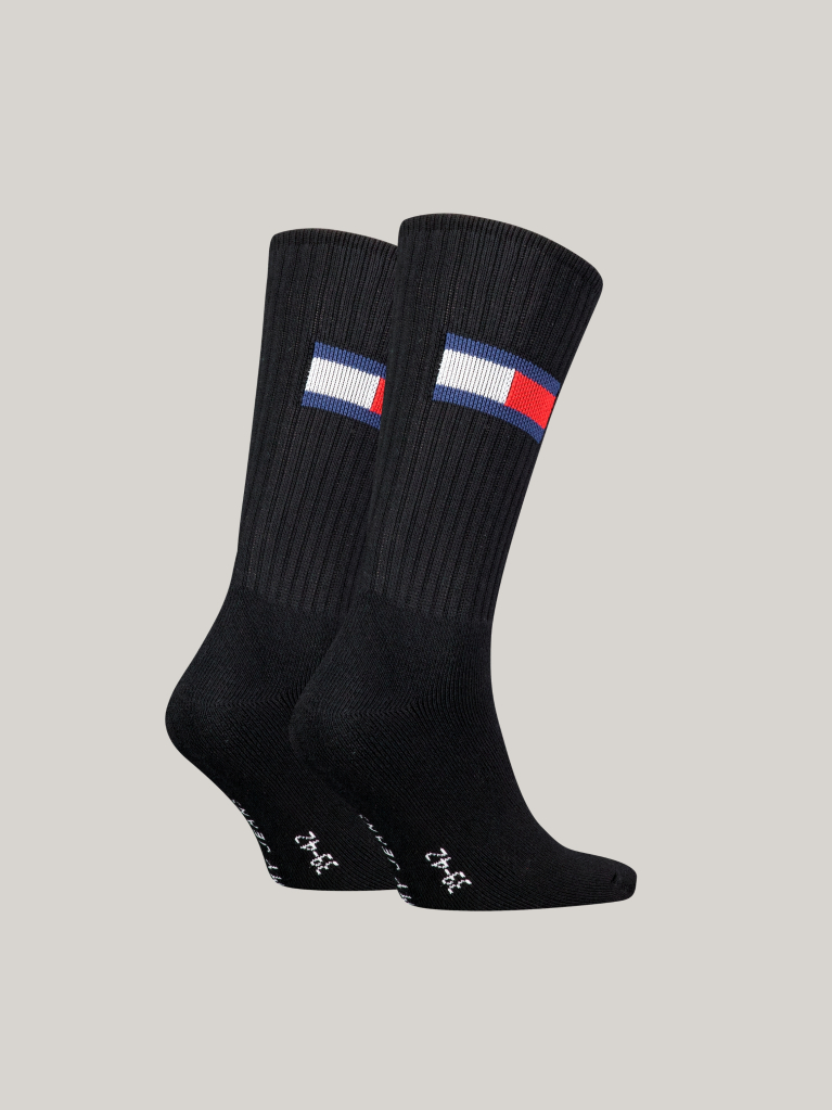 Black Unisex Crew socks 2 pack  Unisex