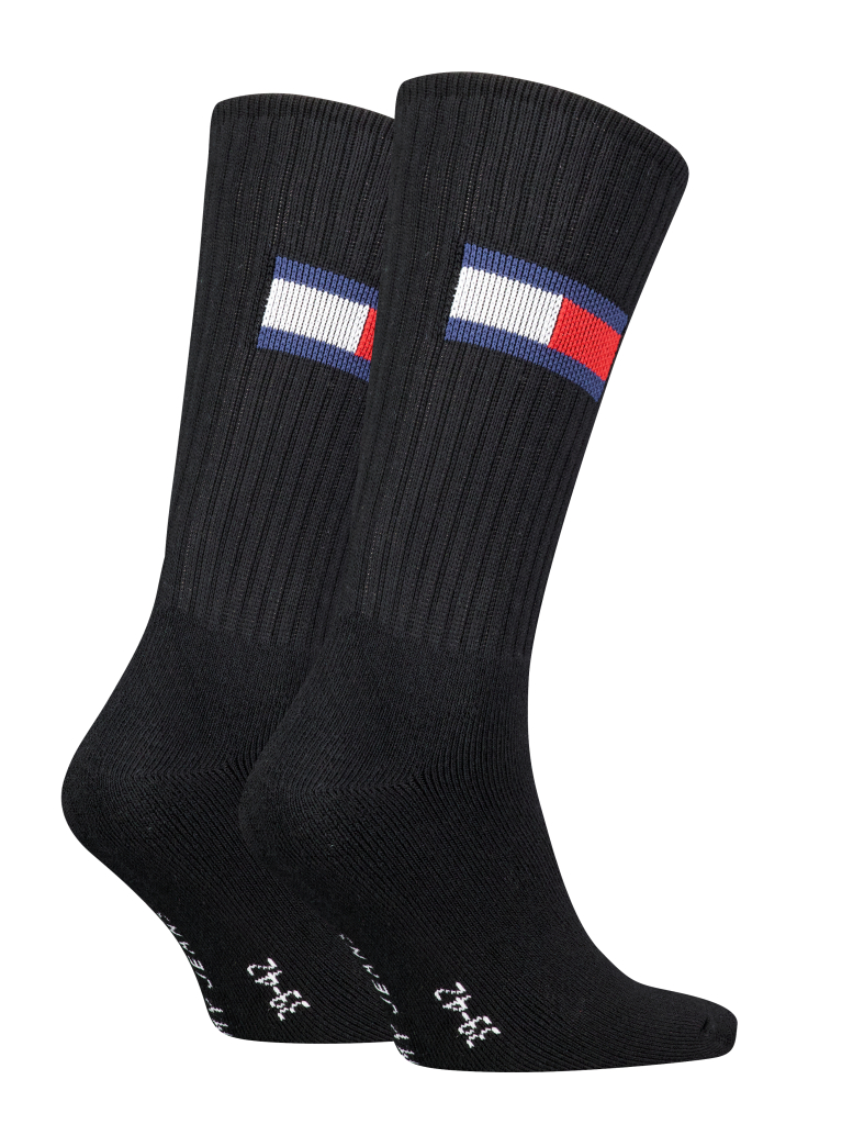Black Unisex Crew socks 2 pack  Unisex