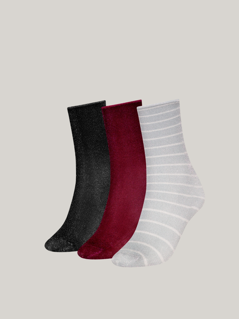 Multi Tommy Hilfiger Women's Classic Socks 3 pack Gift Box  Women