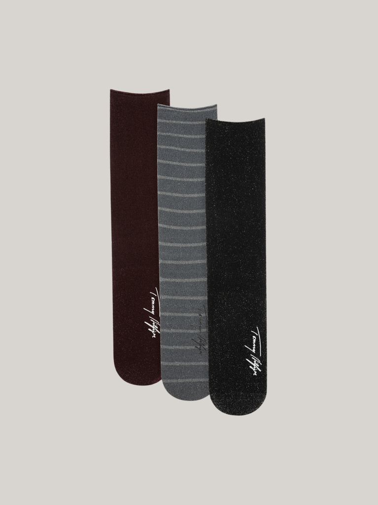 Multi Tommy Hilfiger Women's Classic Socks 3 pack Gift Box  Women