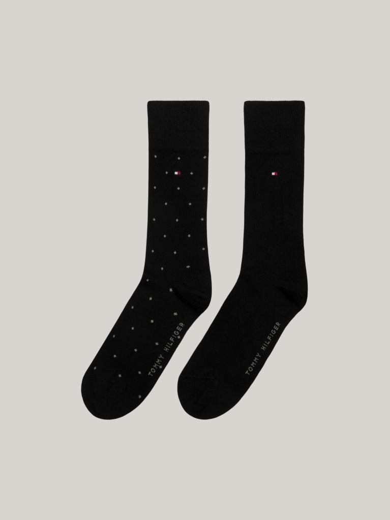 Black Tommy Hilfiger Men's Classic Socks 2 pack  Men