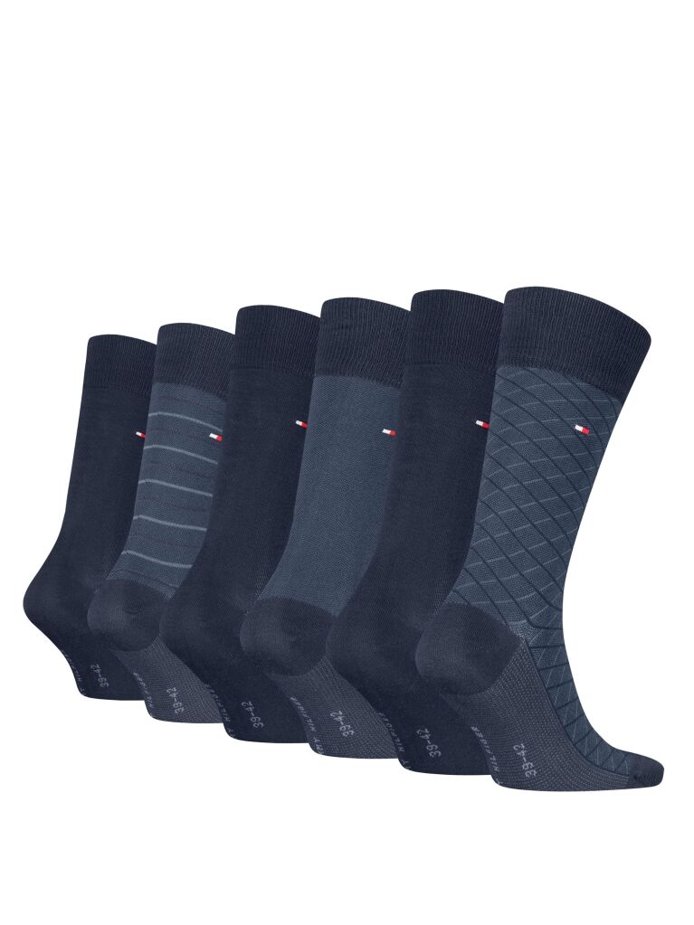 Blue Set Cadou Cu 6 Perechi De Sosete  Barbati