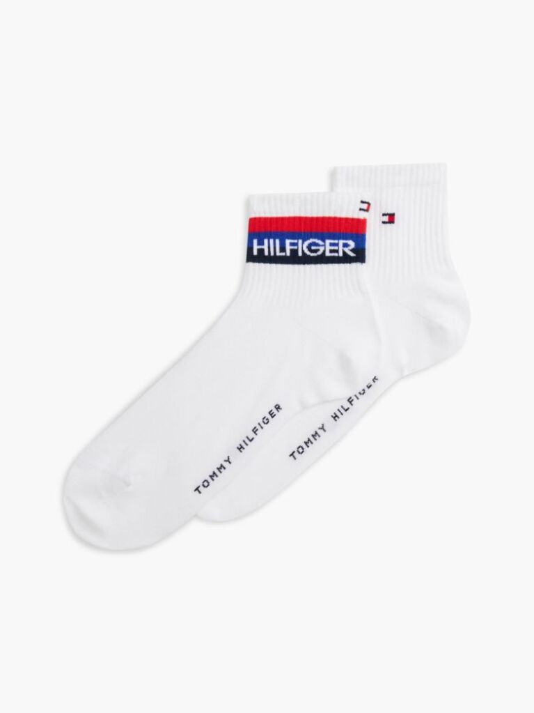 White 2-Pack Logo Ankle Socks  Men