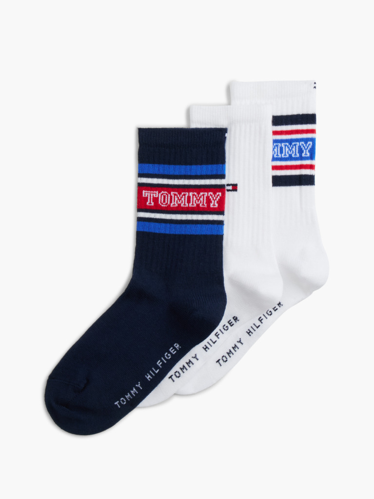 Multi 3-Pack Varsity Stripe Socks  Kids Unisex