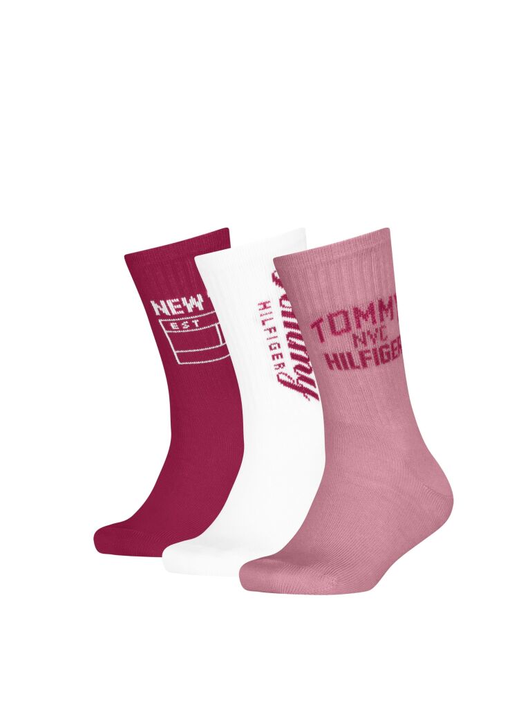 Multi Tommy Hilfiger Kids' Crew Socks 3 Pack  Kids Unisex