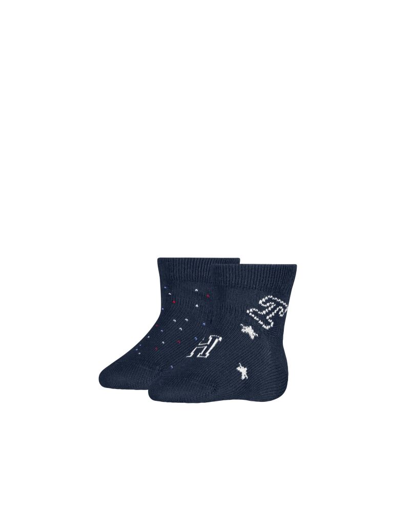 Blue Tommy Hilfiger Babies' Classic Socks 2 Pack  Newborn