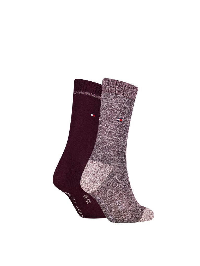 Rosu Tommy Hilfiger 1 Pack Sosete Classice  Femei