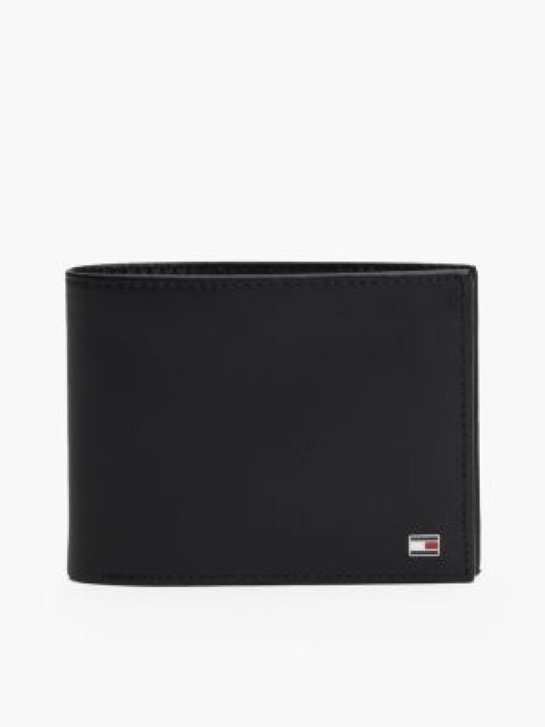 Black Bifold Leather Wallet  Men