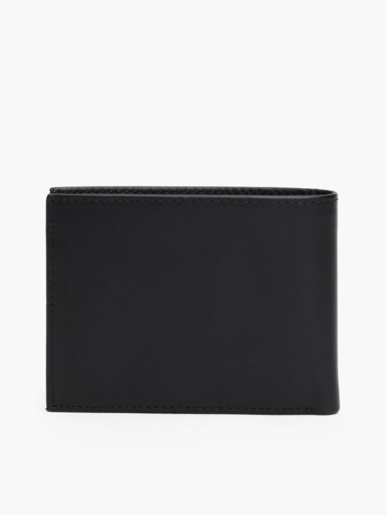 Black Bifold Leather Wallet  Men