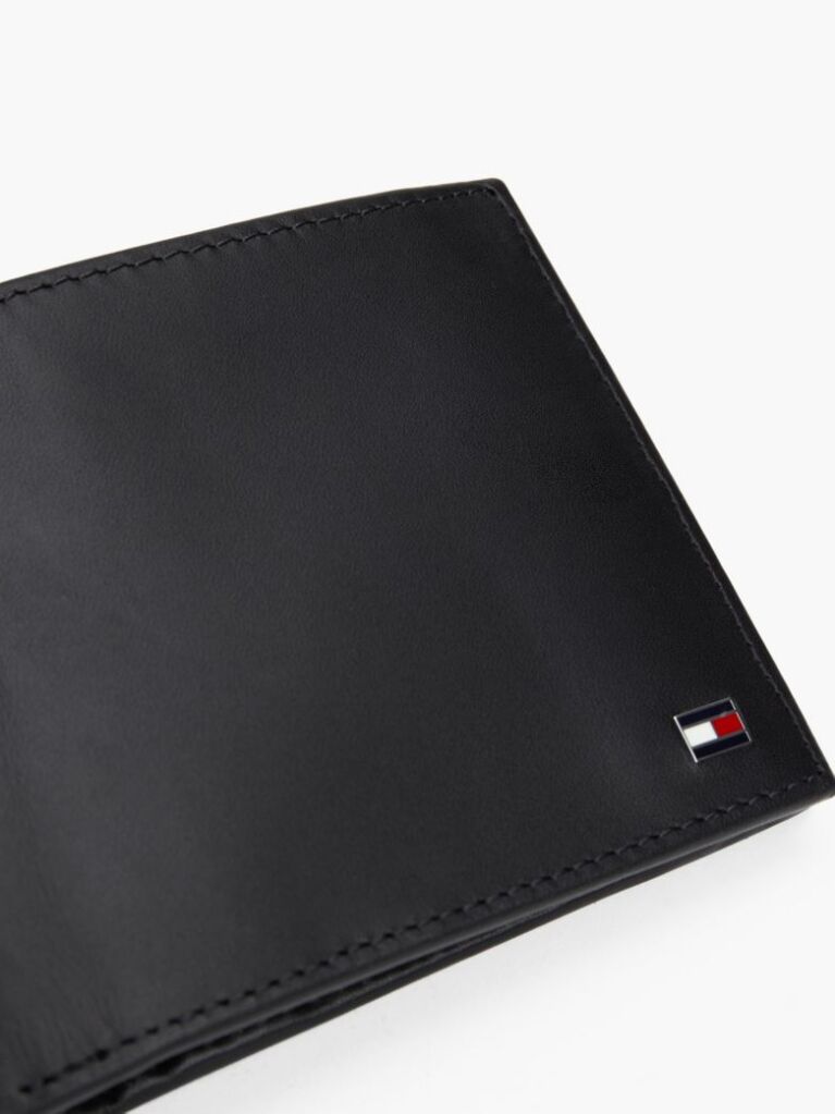 Black Bifold Leather Wallet  Men