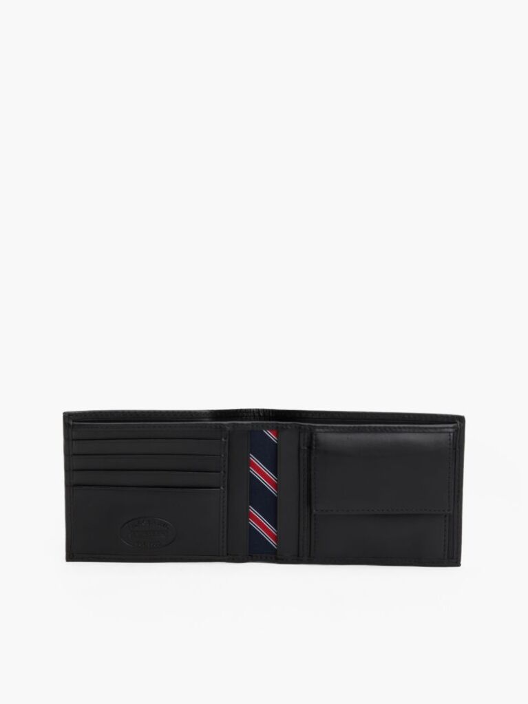 Black Bifold Leather Wallet  Men