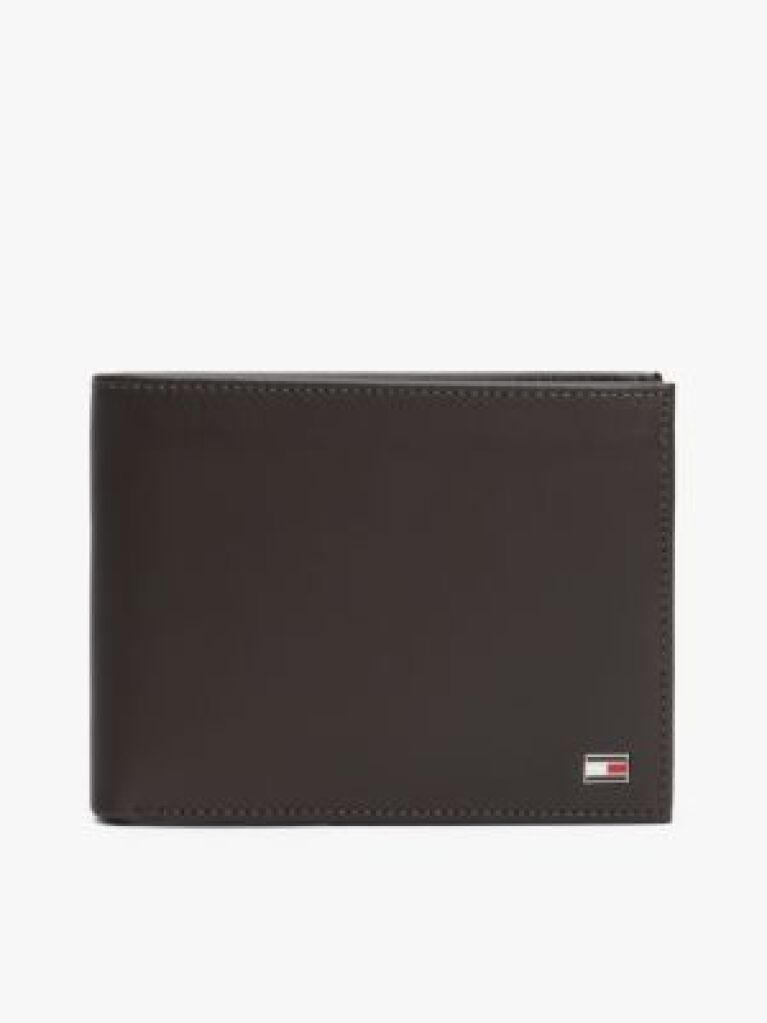 Brown Mesh Flap Wallet  Men