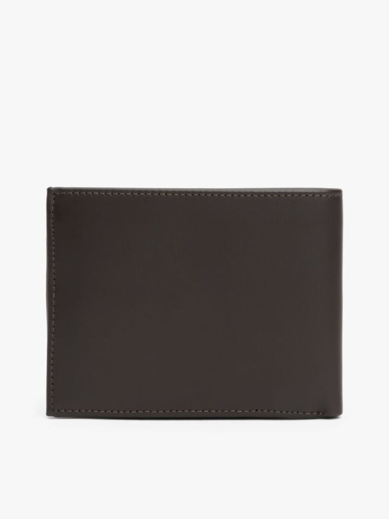 Brown Mesh Flap Wallet  Men