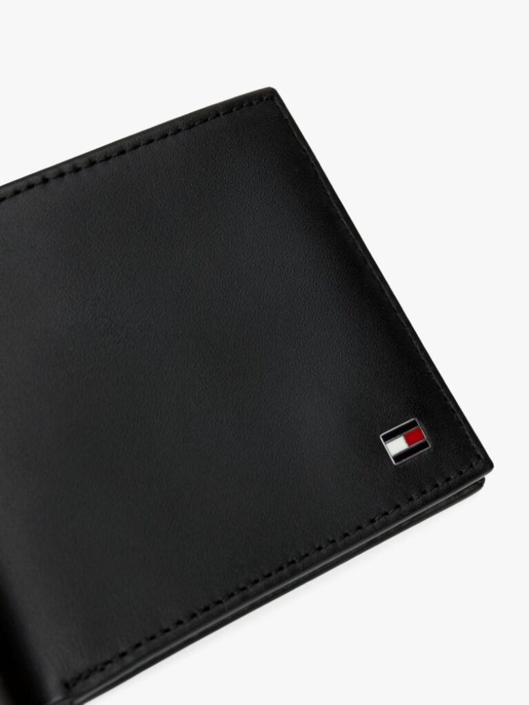 Negru Portofel Mic Bifold Embossed  Barbati