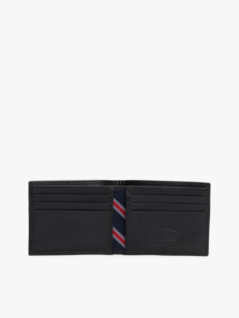 Negru Portofel Mic Bifold Embossed  Barbati