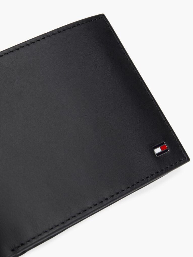 Negru Portofel Trifold Signature Stripe  Barbati