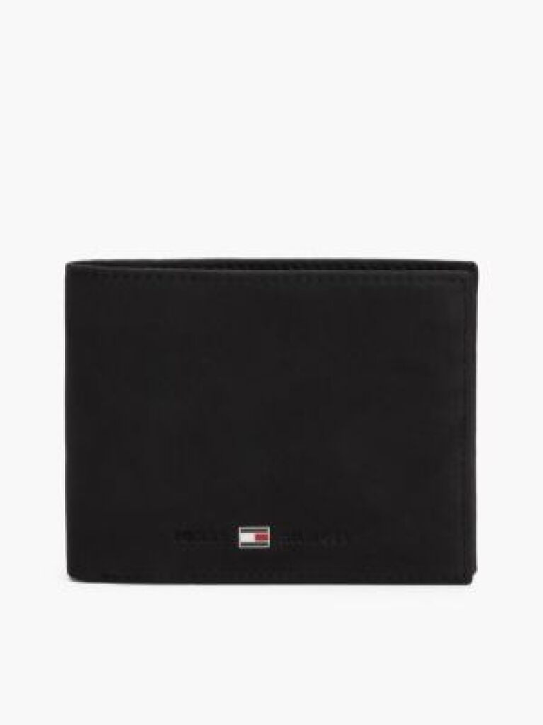Black Leather Credit Card Wallet  Men
