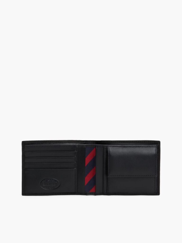 Black Leather Credit Card Wallet  Men