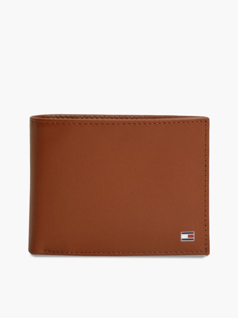 Brown Leather Wallet and Key Fob Gift Set  Men