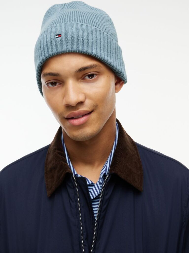 Blue Caciula Cu Casmir Hilfiger Flag   Barbati