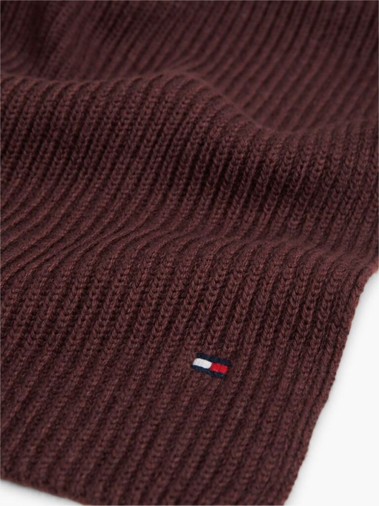 Red Hilfiger Flag Embroidery Scarf with Cashmere  Men
