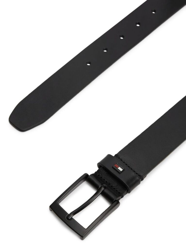 Negru Curea Din Piele Cu Catarama Patrata  Barbati