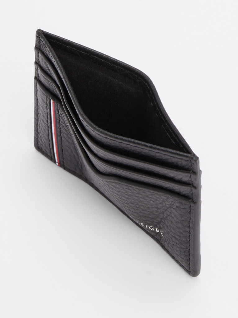 Black TH Business Corporate Leather Card Holder  Men