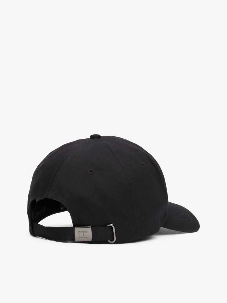 Black Six-Panel Baseball Cap  Men