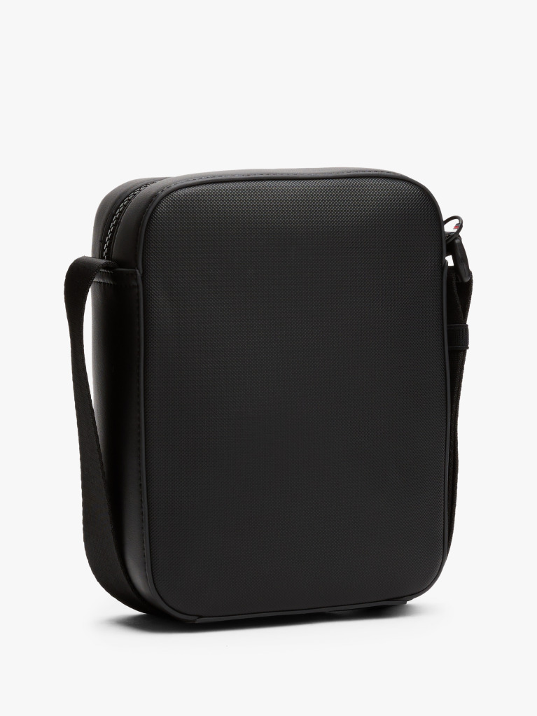 Black Signature Crossbody Reporter Bag  Men