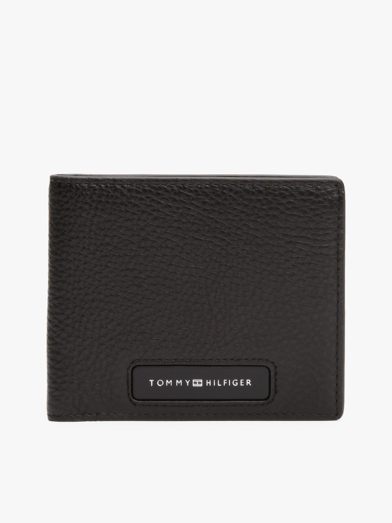 Negru Portofel Din Piele Bifold Corporativ  Barbati