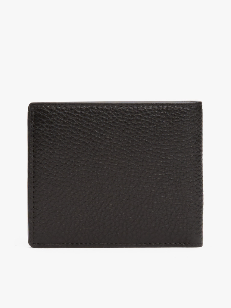 Negru Portofel Din Piele Bifold Corporativ  Barbati