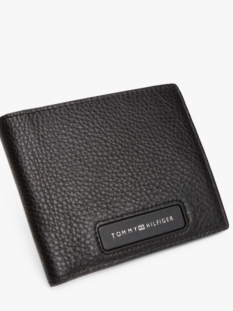 Negru Portofel Din Piele Bifold Corporativ  Barbati