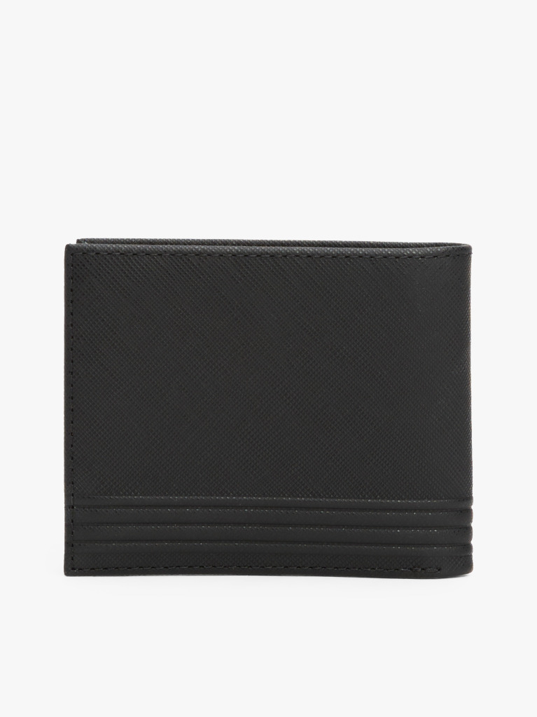 Black TH Business Leather Credit Card Wallet  Men