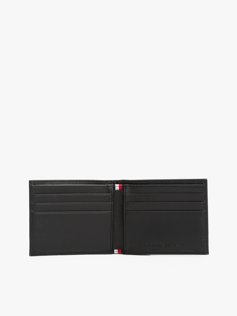 Black TH Business Leather Credit Card Wallet  Men
