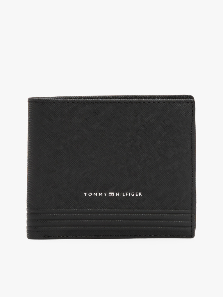 Black TH Business Card And Coin Wallet  Men