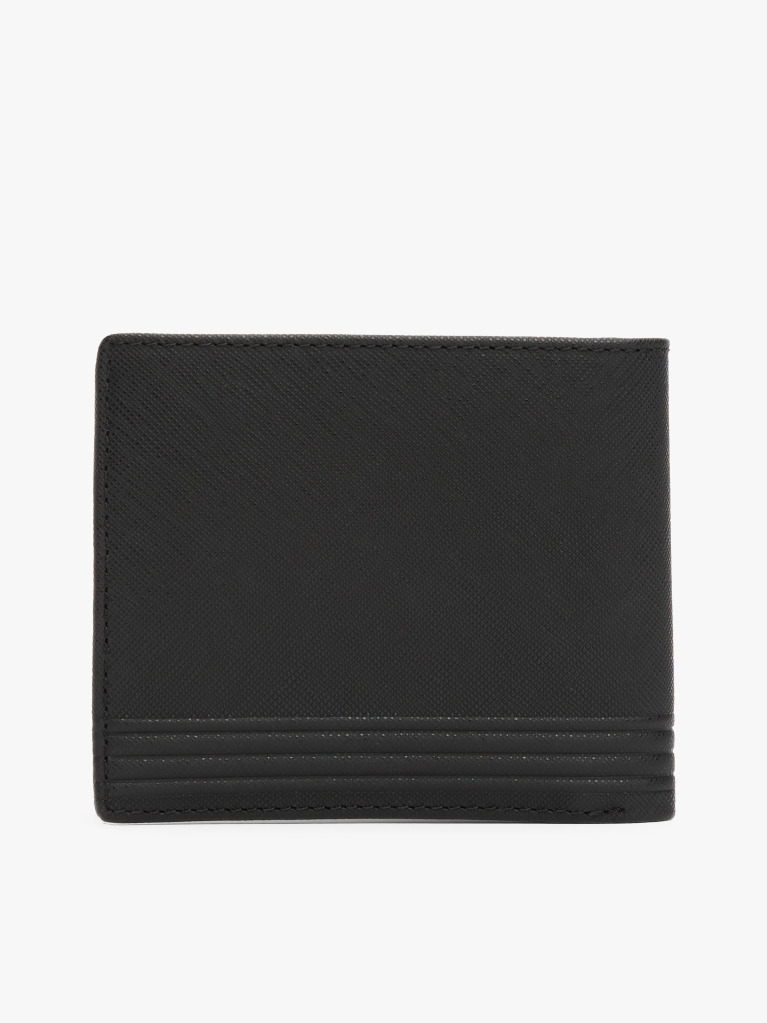 Black TH Business Card And Coin Wallet  Men