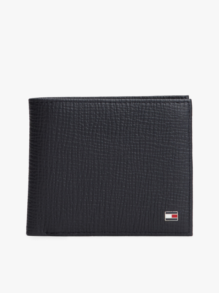 Blue Portofel Bifold Din Piele Cu Logo Hilfiger Flag  Barbati
