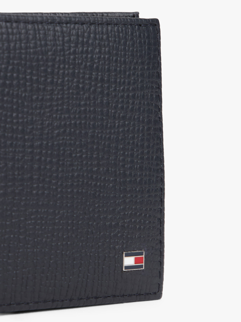 Blue Portofel Bifold Din Piele Cu Logo Hilfiger Flag  Barbati