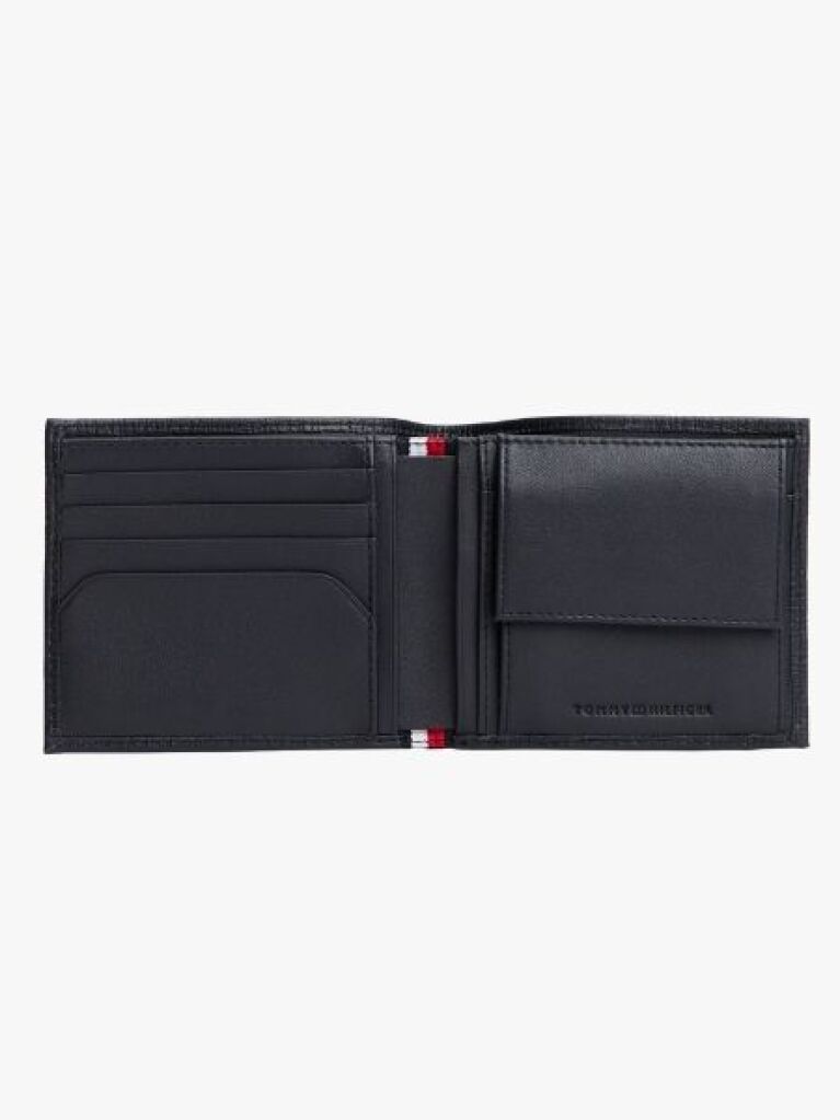 Blue Portofel Bifold Din Piele Cu Logo Hilfiger Flag  Barbati