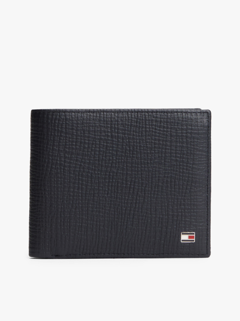 Blue Portofel Bifold Din Piele Cu Logo Hilfiger Flag  Barbati