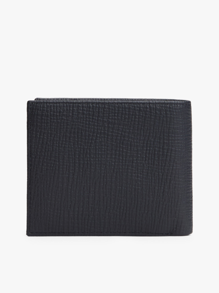 Blue Portofel Bifold Din Piele Cu Logo Hilfiger Flag  Barbati