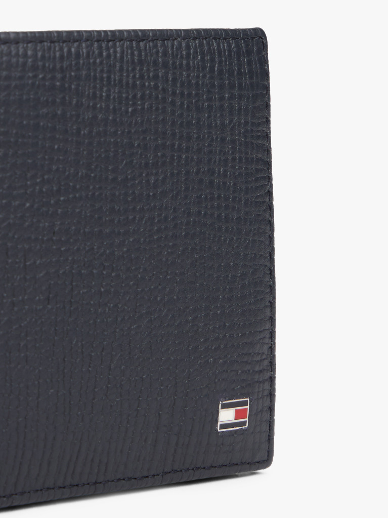Blue Portofel Bifold Din Piele Cu Logo Hilfiger Flag  Barbati