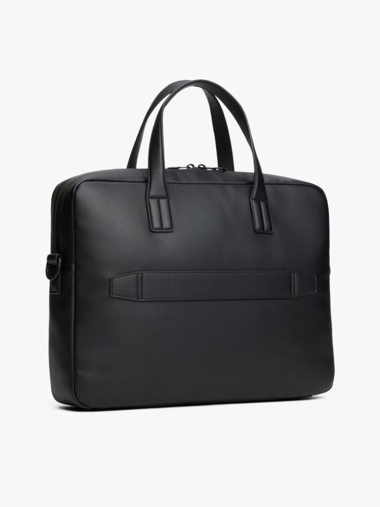 Negru Hilfiger Flag Geanta Pentru Laptop Cu Buzunar Ribbed  Barbati