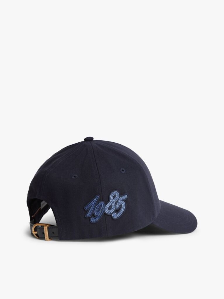 Blue Logo Patch Six-Panel Baseball Cap  Men