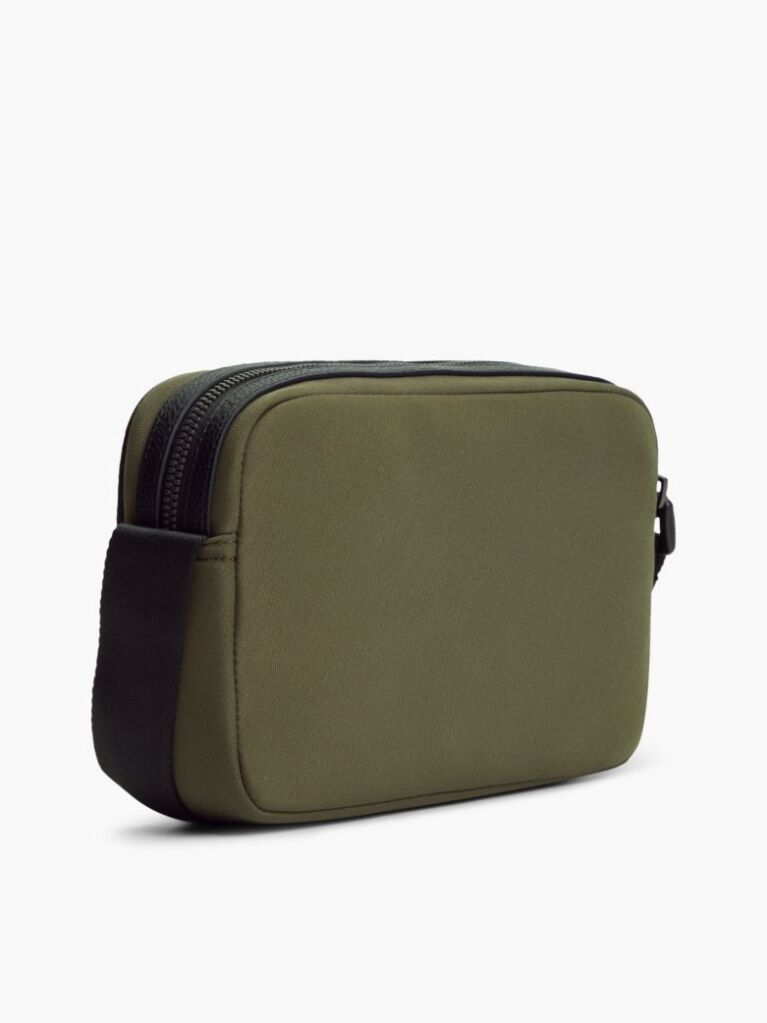Verde Geanta Reporter Crossbody Cu Logo Din Metal  Barbati