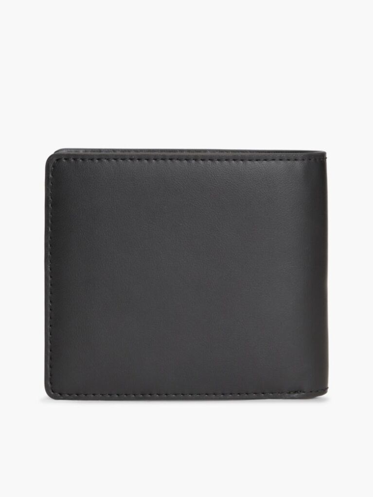 Negru Portofel Din Piele Bifold  Barbati